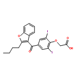 Acetic acid, [4-[(2-butyl-3-benzofuranyl)carbonyl]-2,6-diiodophenoxy]-