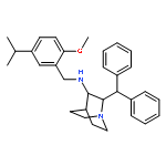 (2S,3S)-2-(diphenylmethyl)-N-[2-methoxy-5-(propan-2-yl)benzyl]-1-azabicyclo[2.2.2]octan-3-amine