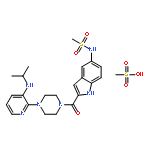 1-(5-Methanesulphonamido)-1H-indol-2-yl-carbonyl)-4-[3-(isopropylamino)-2-pyridinyl]piperazine