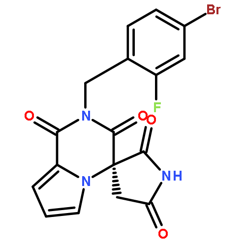 Spiro[pyrrolidine-3,4'(1'H)-pyrrolo[1,2-a]pyrazine]-1',2,3',5(2'H)-tetrone,2'-[(4-bromo-2-fluorophenyl)methyl]-, (3R)-