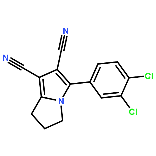 1H-Pyrrolizine-6,7-dicarbonitrile, 5-(3,4-dichlorophenyl)-2,3-dihydro-