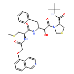 4-Thiazolidinecarboxamide,N-(1,1-dimethylethyl)-3-[(2S,3S)-2-hydroxy-3-[[(2R)-2-[[(5-isoquinolinyloxy)acetyl]amino]-3-(methylthio)-1-oxopropyl]amino]-1-oxo-4-phenylbutyl]-,(4R)-