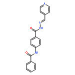 Benzoic acid, 4-(benzoylamino)-, (4-pyridinylmethylene)hydrazide