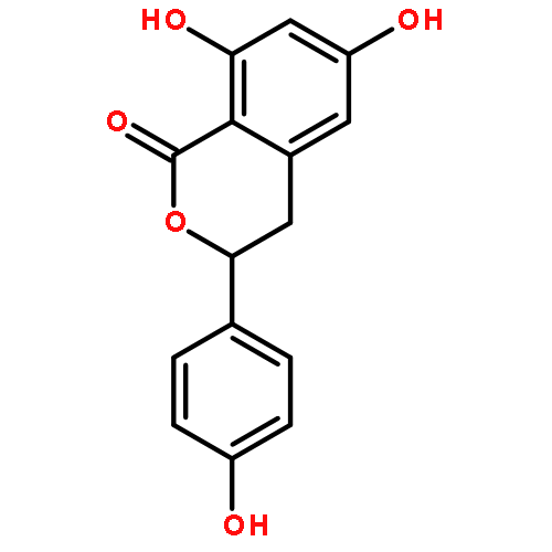 1H-2-Benzopyran-1-one,3,4-dihydro-6,8-dihydroxy-3-(4-hydroxyphenyl)-