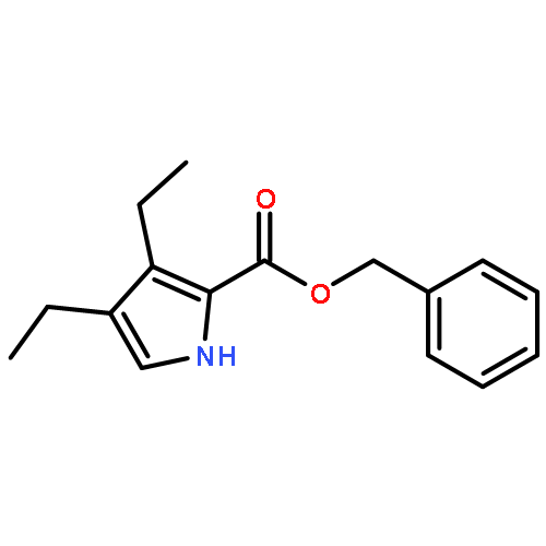 1H-Pyrrole-2-carboxylic acid, 3,4-diethyl-, phenylmethyl ester