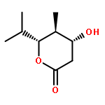 2H-Pyran-2-one,tetrahydro-4-hydroxy-5-methyl-6-(1-methylethyl)-, (4R,5S,6R)-