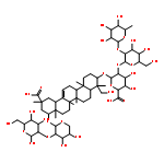 b-D-Glucopyranosiduronic acid, (3b,4b,20a,22b)-20-carboxy-22-[(2-O-b-D-glucopyranosyl-a-L-arabinopyranosyl)oxy]-23-hydroxy-30-norolean-12-en-3-ylO-6-deoxy-a-L-mannopyranosyl-(1®2)-O-b-D-galactopyranosyl-(1®2)- (9CI)