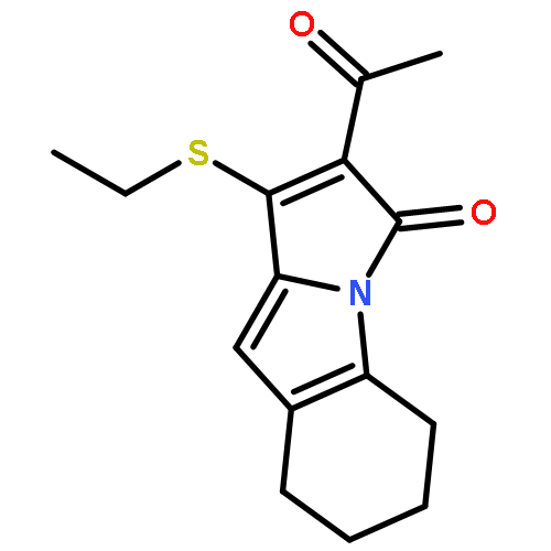 3H-Pyrrolo[1,2-a]indol-3-one, 2-acetyl-1-(ethylthio)-5,6,7,8-tetrahydro-