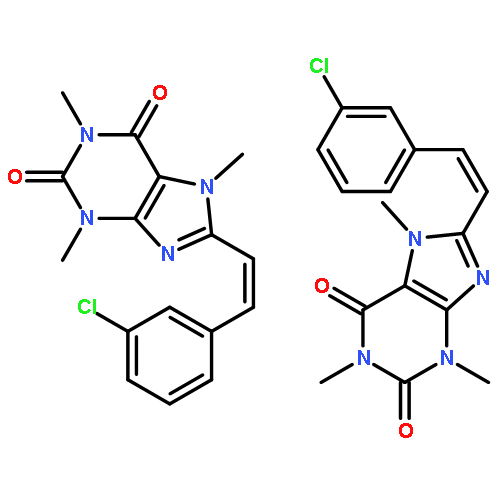 1H-Purine-2,6-dione,8-[(1E)-2-(3-chlorophenyl)ethenyl]-3,7-dihydro-1,3,7-trimethyl-