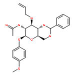 4-Methoxyphenyl 2-O-Acetyl-3-O-allyl-4,6-O-benzylidene-beta-D-glucopyranoside