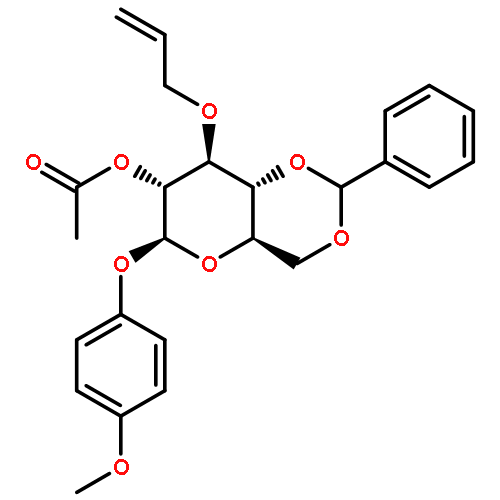 4-Methoxyphenyl 2-O-Acetyl-3-O-allyl-4,6-O-benzylidene-beta-D-glucopyranoside