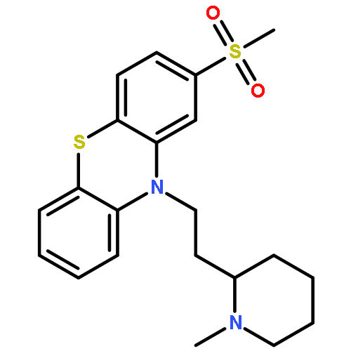 10H-Phenothiazine,10-[2-(1-methyl-2-piperidinyl)ethyl]-2-(methylsulfonyl)-