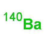 Barium, isotope of mass140