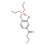 Benzoic acid, 3-bromo-4-[(diethoxyphosphinyl)methyl]-, ethyl ester