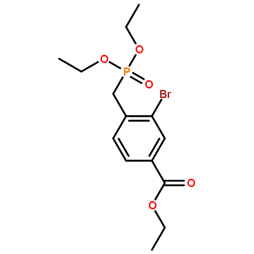 Benzoic acid, 3-bromo-4-[(diethoxyphosphinyl)methyl]-, ethyl ester