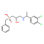 Phosphinic acid,[3-[[1-(3,4-dichlorophenyl)ethyl]amino]-2-hydroxypropyl](phenylmethyl)- (9CI)