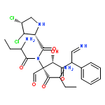 Cyclo[(3R)-3-phenyl-b-alanyl-(2S)-2-aminobutanoyl-(3S,4R)-3,4-dichloro-L-prolyl-(2S)-2-aminobutanoyl-L-seryl](9CI)