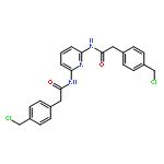 BENZENEACETAMIDE, N,N'-2,6-PYRIDINEDIYLBIS[4-(CHLOROMETHYL)-