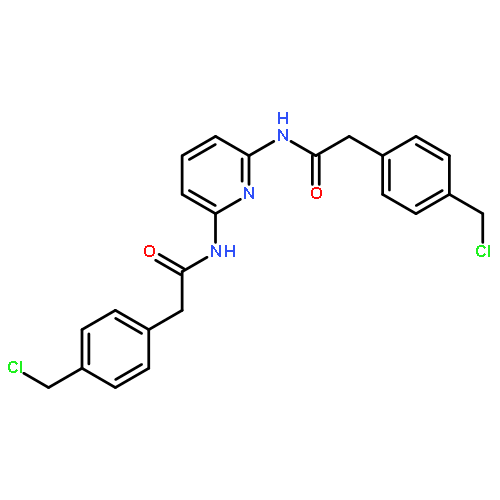 BENZENEACETAMIDE, N,N'-2,6-PYRIDINEDIYLBIS[4-(CHLOROMETHYL)-