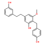 Phenol,5-[2-(3-hydroxyphenyl)ethyl]-2-[(4-hydroxyphenyl)methyl]-3-methoxy-