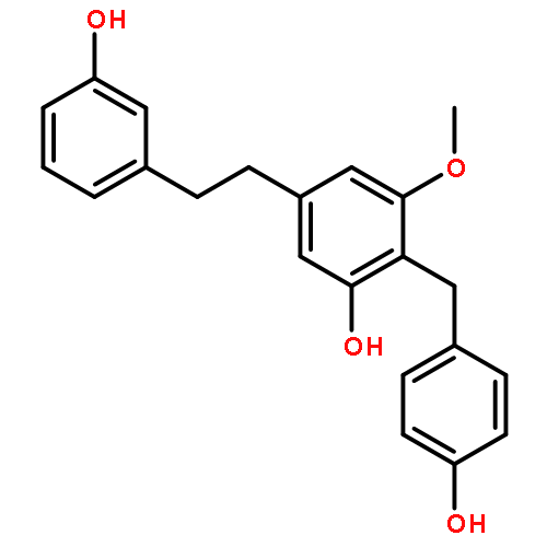 Phenol,5-[2-(3-hydroxyphenyl)ethyl]-2-[(4-hydroxyphenyl)methyl]-3-methoxy-