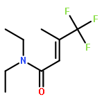 2-Butenamide, N,N-diethyl-4,4,4-trifluoro-3-methyl-, (E)-