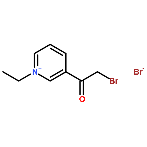 Pyridinium, 3-(bromoacetyl)-1-ethyl-, bromide