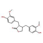 2(3H)-Furanone, dihydro-3,4-bis[(4-hydroxy-3-methoxyphenyl)methyl]-,(3S,4S)-