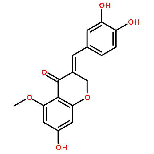 (E)-3-(3,4-dihydroxybenzylidene)-7-hydroxy-5-methoxychroman-4-one