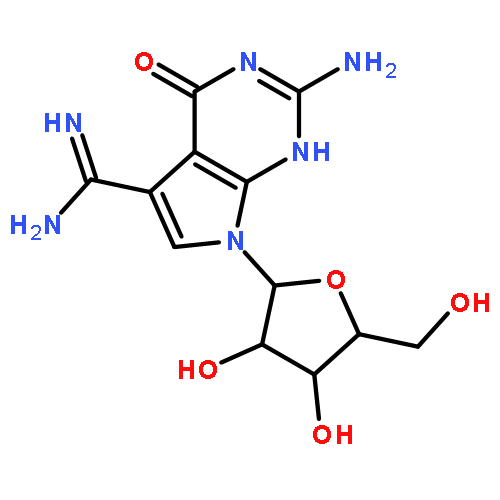 1H-Pyrrolo[2,3-d]pyrimidine-5-carboximidamide,2-amino-4,7-dihydro-4-oxo-7-b-D-ribofuranosyl-