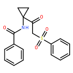 Benzamide, N-[1-[(phenylsulfonyl)acetyl]cyclopropyl]-