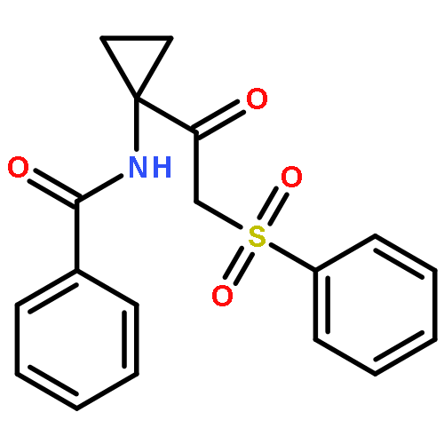 Benzamide, N-[1-[(phenylsulfonyl)acetyl]cyclopropyl]-