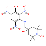 1-Piperidinyloxy,4-hydroxy-4-[[(3-hydroxy-2,4,6-trinitrophenyl)amino]methyl]-2,2,6,6-tetramethyl-