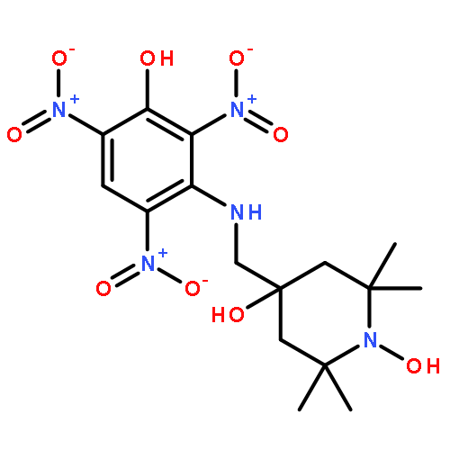 1-Piperidinyloxy,4-hydroxy-4-[[(3-hydroxy-2,4,6-trinitrophenyl)amino]methyl]-2,2,6,6-tetramethyl-