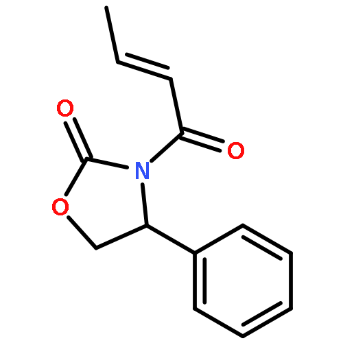 2-Oxazolidinone, 3-[(2E)-1-oxo-2-butenyl]-4-phenyl-, (4R)-