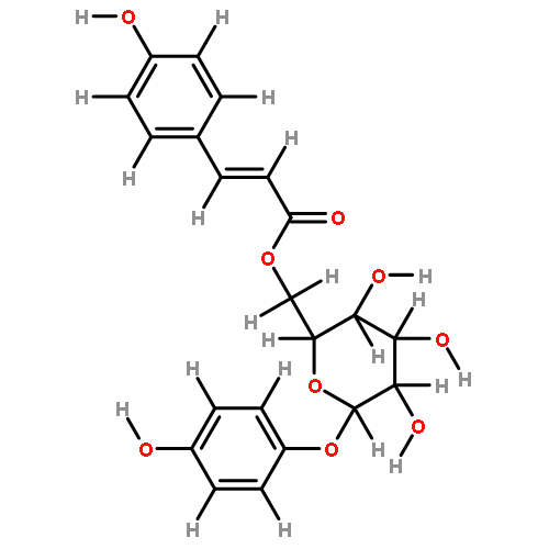 6'-(4''-hydroxycinnamoyl)arbutin