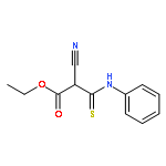 Propanoic acid, 2-cyano-3-(phenylamino)-3-thioxo-, ethyl ester