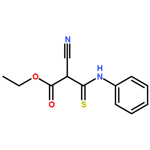 Propanoic acid, 2-cyano-3-(phenylamino)-3-thioxo-, ethyl ester