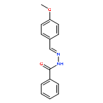 Benzoic acid, (2E)-[(4-methoxyphenyl)methylene]hydrazide