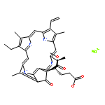 Magnesate(1-),[(3S,4S,21R)-9-ethenyl-14-ethyl-21-(methoxycarbonyl)-4,8,13,18-tetramethyl-20-oxo-3-phorbinepropanoato(3-)-kN23,kN24,kN25,kN26]-, hydrogen (1:1), (SP-4-2)-