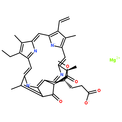 Magnesate(1-),[(3S,4S,21R)-9-ethenyl-14-ethyl-21-(methoxycarbonyl)-4,8,13,18-tetramethyl-20-oxo-3-phorbinepropanoato(3-)-kN23,kN24,kN25,kN26]-, hydrogen (1:1), (SP-4-2)-