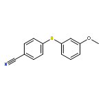 4-(3-methoxyphenyl)sulfanylbenzonitrile