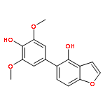 4-Benzofuranol,5-(4-hydroxy-3,5-dimethoxyphenyl)-