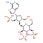 2'-Adenylic acid,3'-O-(3,4-di-O-phosphono-a-D-glucopyranosyl)-