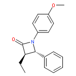 2-Azetidinone, 3-ethyl-1-(4-methoxyphenyl)-4-phenyl-, (3R-trans)-