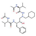 L-Valine, N-acetyl-,2-[(2S,3S)-3-[[(2S)-2-(acetylamino)-3-methyl-1-oxobutyl]amino]-2-hydroxy-4-phenylbutyl]-2-(cyclohexylmethyl)hydrazide