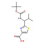 4-Thiazolecarboxylic acid,2-[(1S)-1-[[(1,1-dimethylethoxy)carbonyl]amino]-2-methylpropyl]-