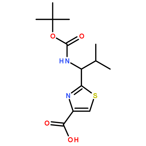 4-Thiazolecarboxylic acid,2-[(1S)-1-[[(1,1-dimethylethoxy)carbonyl]amino]-2-methylpropyl]-