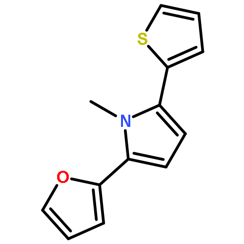 1H-Pyrrole, 2-(2-furanyl)-1-methyl-5-(2-thienyl)-