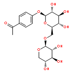 Ethanone, 1-[4-[(6-O-b-D-xylopyranosyl-b-D-glucopyranosyl)oxy]phenyl]-